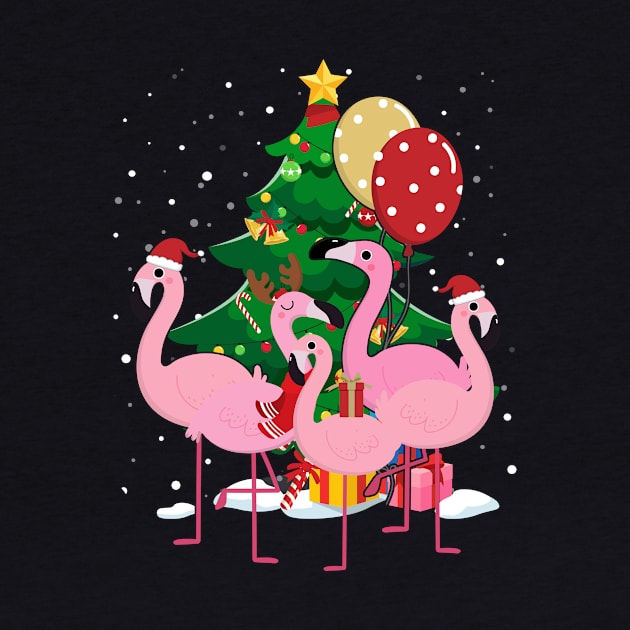 Flamingo Christmas Tree by maximel19722